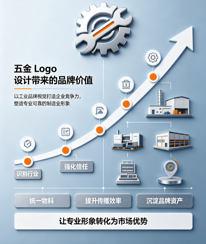五金Logo设计，以工业品牌视觉打造企业竞争力，塑造专业可靠的制造业形象